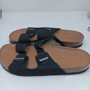 Skechers Luxe Foam Sandals USED SIZE 10 BLACK